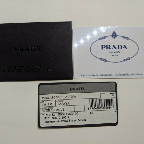 Authentic Brand New Prada Vitello Move Saffiano Leather Flap Wallet - Picture 7 of 10